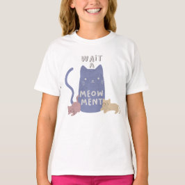 Camiseta Espere um T-Shirt Meow
