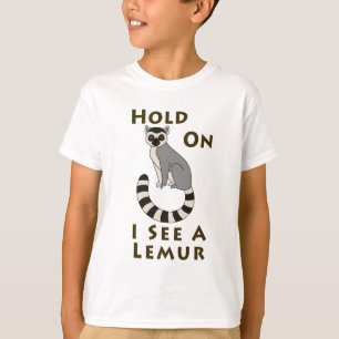 Camiseta Espere... Vejo um Lemur