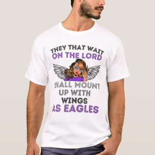 Camiseta Esperem Pelo Senhor Ele Renovará Sua Força, Pret
