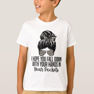Camiseta Espero Que Caias Com As Mãos No Poco