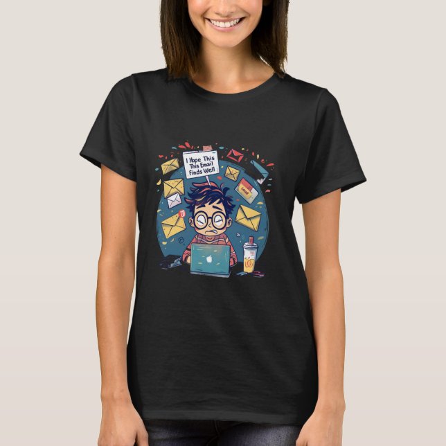 Camiseta Espero Que Este E-Mail O Encontrem Engraçado Meme (Frente)