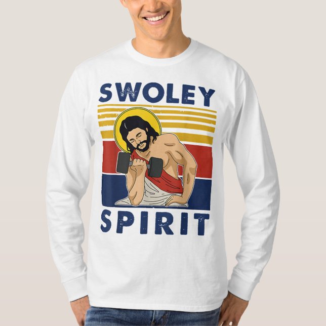 Camiseta Espessura espiritual suja LEVANTANDO Jesus Espírit (Frente)