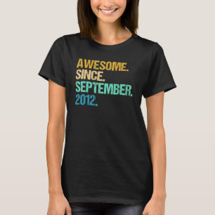 Camiseta Espetacular 10 anos desde setembro de 2012 10º 2