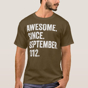 Camiseta Espetacular 10 anos desde setembro de 2012 10th Bi