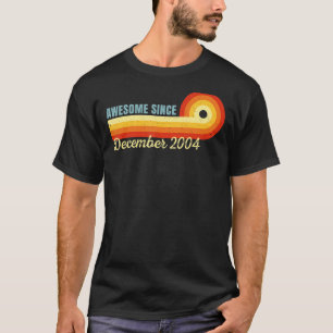 Camiseta Espetacular 18 anos desde dezembro de 2004 Retro 1
