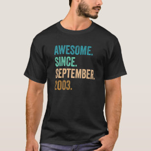 Camiseta Espetacular 19 anos desde setembro de 2003 19º Bir