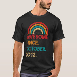 Camiseta Espetacular de 10 anos desde outubro de 2012 10º N