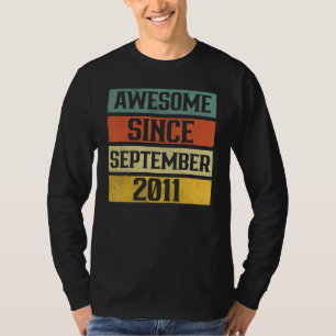 Camiseta Espetacular De 11 Anos Desde setembro De 2011 11 1