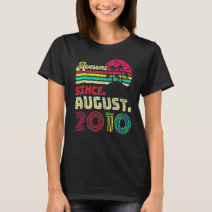Camiseta Espetacular De 12 Anos Desde Agosto De 2010 12 Bir