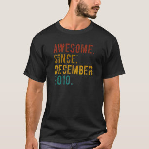 Camiseta Espetacular De 12 Anos Desde Dezembro De 2010, 12