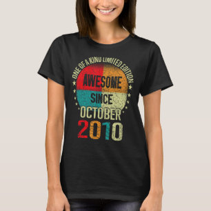 Camiseta Espetacular De 12 Anos Desde Outubro De 2010 12