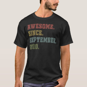 Camiseta Espetacular De 12 Anos Desde setembro De 2010 12 2