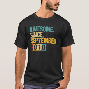 Camiseta Espetacular De 12 Anos Desde setembro De 2010 12 2