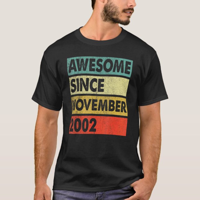 Camiseta Espetacular De 20 Anos Desde Novembro De 2002 20 B (Frente)