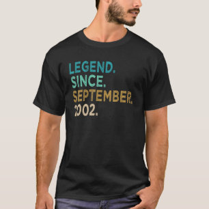 Camiseta Espetacular De 20 Anos Desde Setembro De 2002 20 2