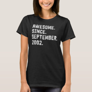 Camiseta Espetacular de 20 anos desde setembro de 2002 20 b