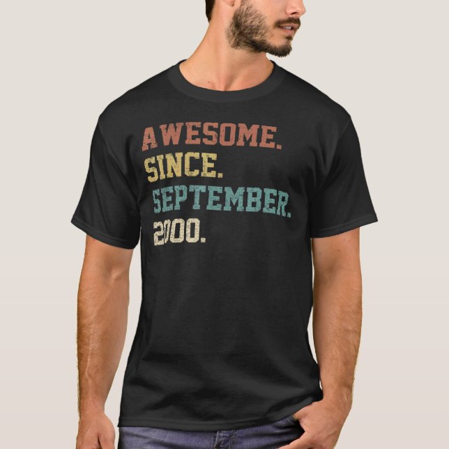 Camiseta Espetacular De 22 Anos Desde Setembro De 2000 22º  (Frente)