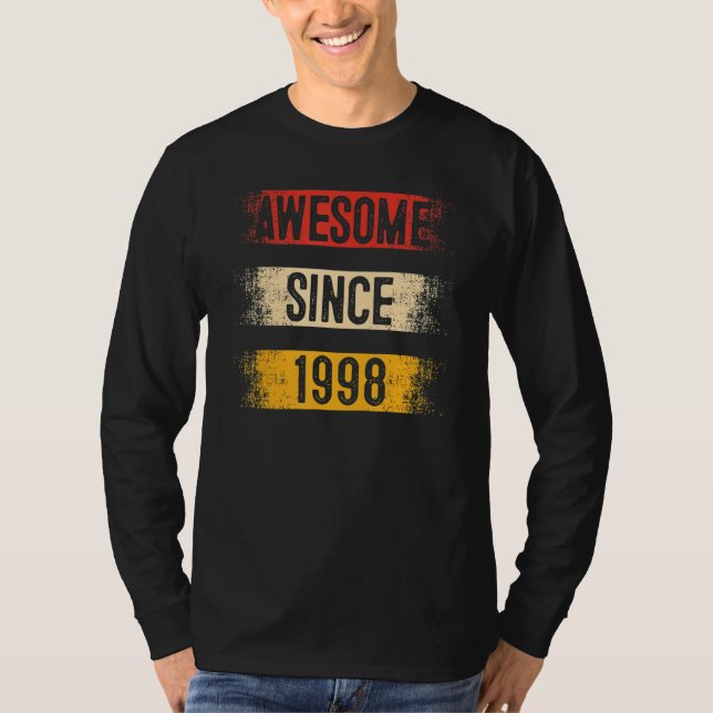 Camiseta Espetacular De 25 Anos Desde 1998 25 Aniversário (Frente)