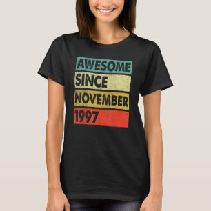 Camiseta Espetacular De 25 Anos Desde Novembro De 1997 25 B