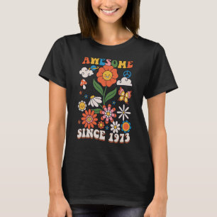 Camiseta Espetacular De 50 Anos Desde 1973 Groovy Retro 50t