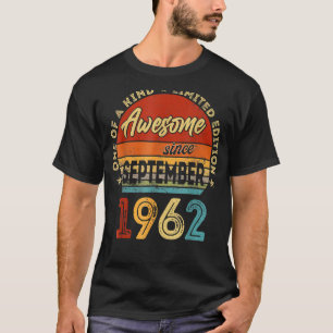 Camiseta Espetacular De 60 Anos Desde Setembro De 1962 60º
