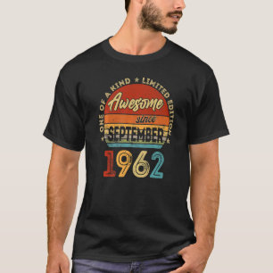 Camiseta Espetacular De 60 Anos Desde Setembro De 1962 60º