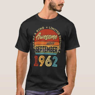 Camiseta Espetacular De 60 Anos Desde Setembro De 1962 60º