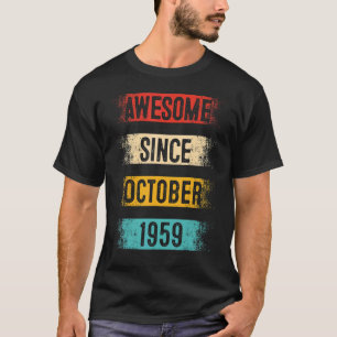 Camiseta Espetacular De 63 Anos Desde Outubro De 1959 63º N