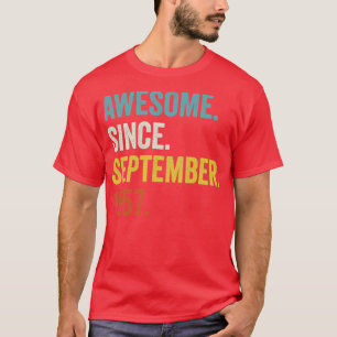 Camiseta Espetacular De 65 Anos Desde Setembro De 1957 65º