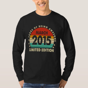 Camiseta Espetacular de 8 anos desde março de 2015 8º anive