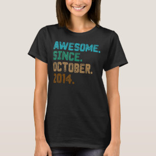 Camiseta Espetacular de 8 anos desde outubro de 2014 8º ani