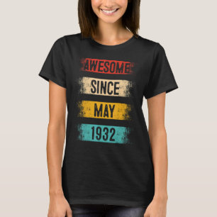 Camiseta Espetacular De 90 Anos Desde Maio De 1932 90 Anive