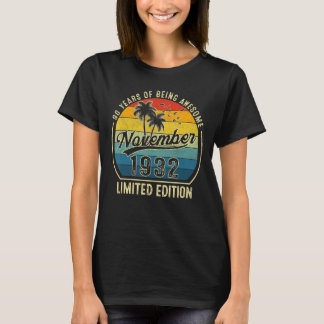 Camiseta Espetacular De 90 Anos Desde Novembro De 1932 90 B