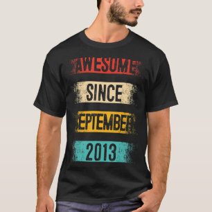 Camiseta Espetacular de 9 anos desde setembro de 2013 9º an