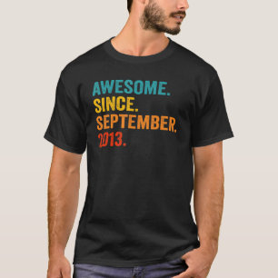 Camiseta Espetacular de 9 anos desde setembro de 2013 9º an