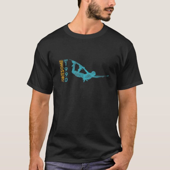 Camiseta Espetacular desde 1990 Estilo de Vida de Wakeboard (Frente)