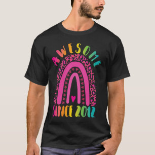 Camiseta Espetacular desde 2012 9º aniversário do Arco-Íris