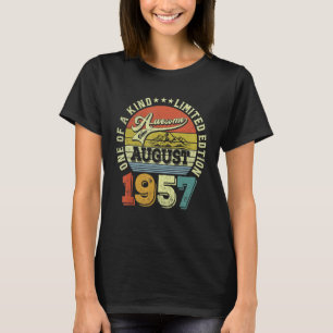 Camiseta Espetacular desde agosto de 1957 65º Nascimento