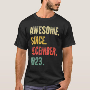 Camiseta Espetacular desde dezembro de 1923 99º Nascimento