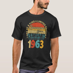 Camiseta Espetacular desde fevereiro de 1963 60º Nascimento
