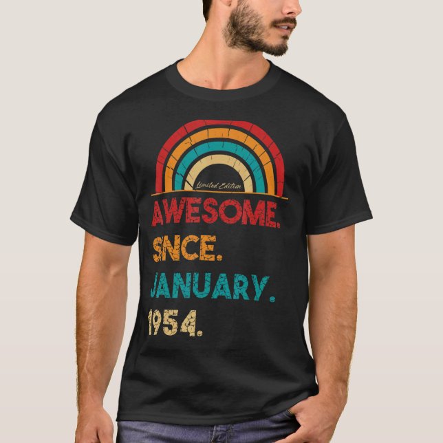 Camiseta Espetacular desde Janeiro de 1954 69º Nascimento (Frente)
