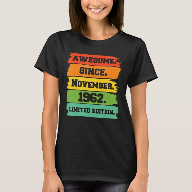 Camiseta Espetacular desde novembro de 1962 20 Bir (Frente)