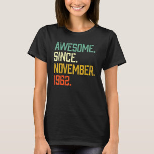 Camiseta Espetacular desde novembro de 1962 60º Bir