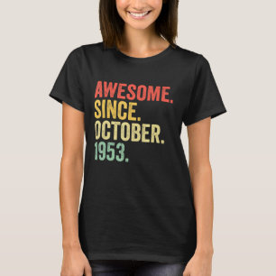 Camiseta Espetacular desde outubro de 1953 69º Nascimento