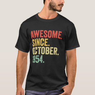 Camiseta Espetacular desde outubro de 1954 68º Nascimento