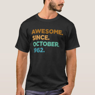 Camiseta Espetacular desde outubro de 1962 60º Nascimento