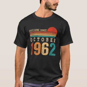 Camiseta Espetacular desde outubro de 1962 60º Nascimento