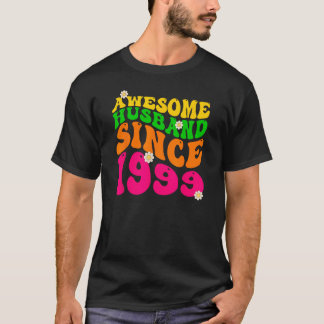 Camiseta Espetacular Marido desde 1999 Casamento Aniversári