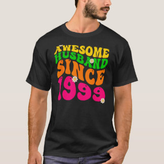 Camiseta Espetacular Marido desde 1999 Casamento Aniversári
