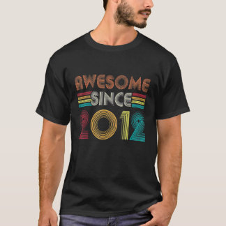 Camiseta Espetacular Vintage de 10 anos desde 2012 Retro 10